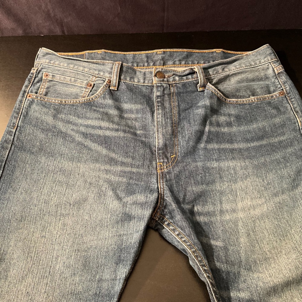 Levi's 505 Jeans Mens W38‎ L29 Regular Fit Medium Wash Blue Denim Pants